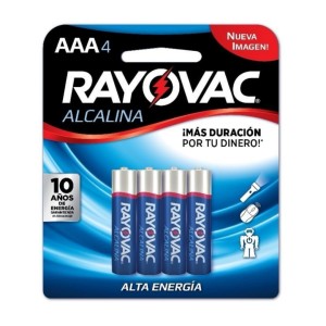 RAYOVAC PILA ALCALINA AAA x 4u